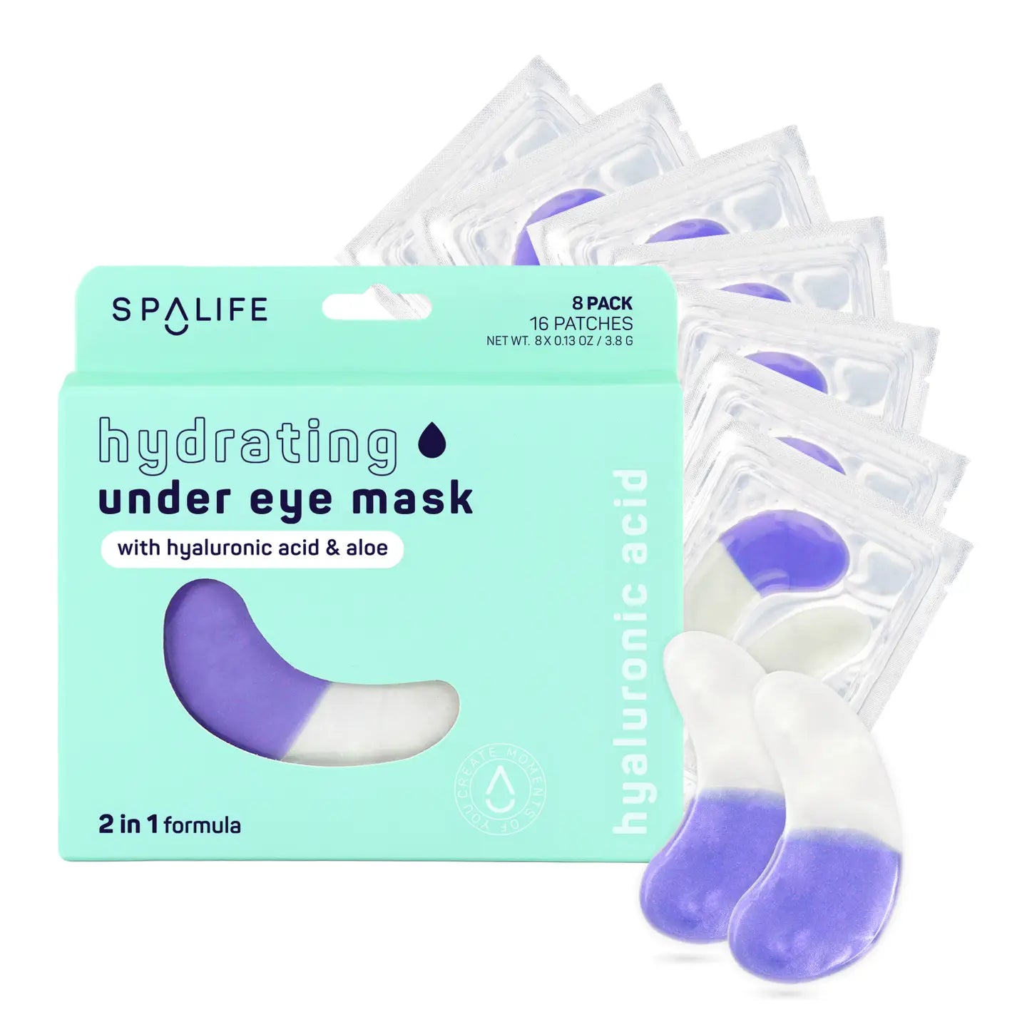 Hydrating Under Eye Mask w/ Hyaluronic Acid & Aloe - 8 Pack