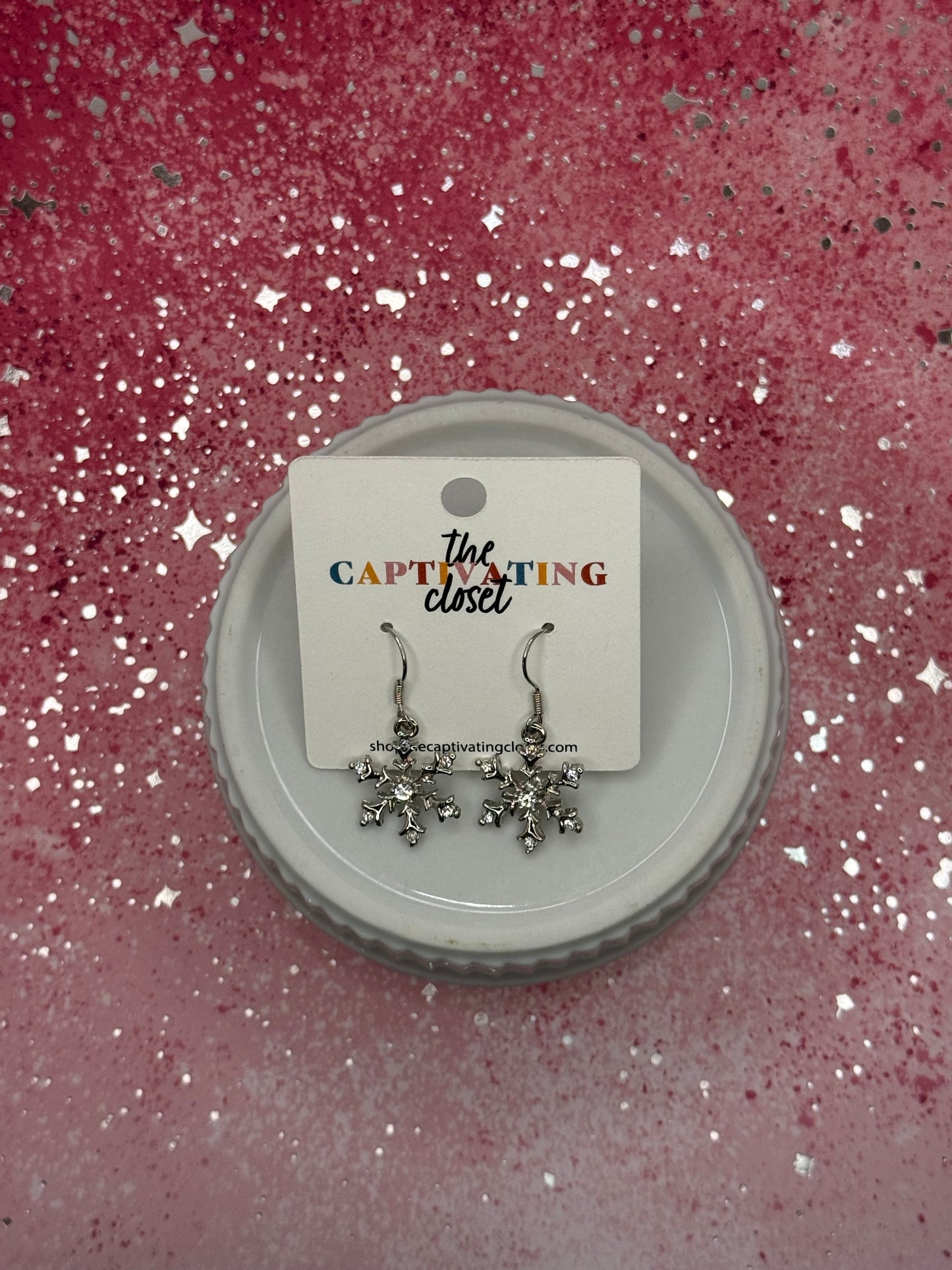 Snowflake Dangle Earring