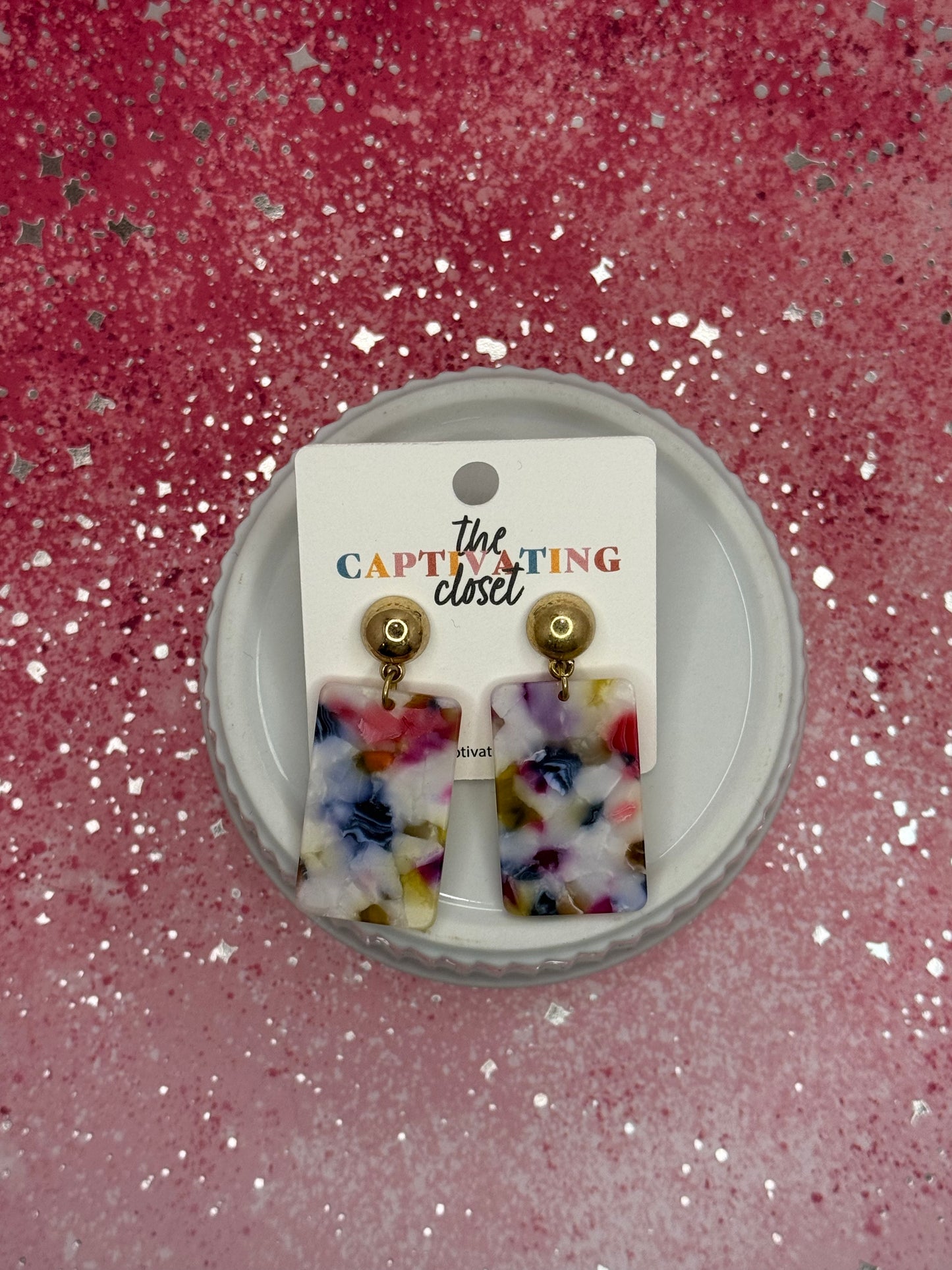 Multi Color Bar Dangle