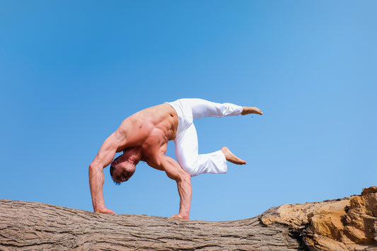 Man with abs learns to fly