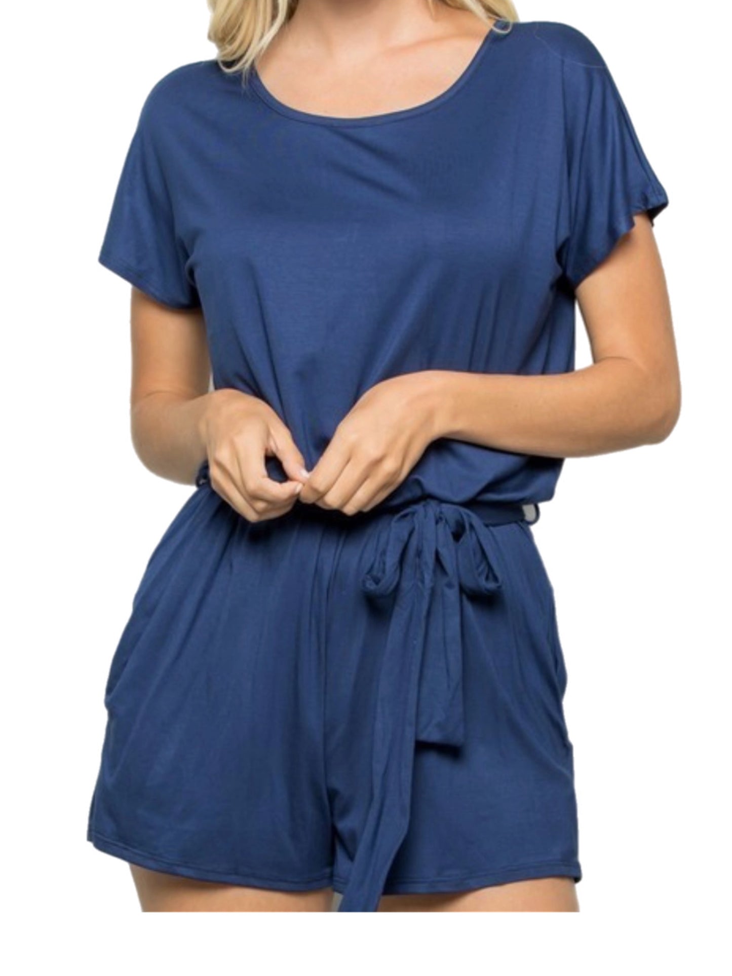Navy Romper