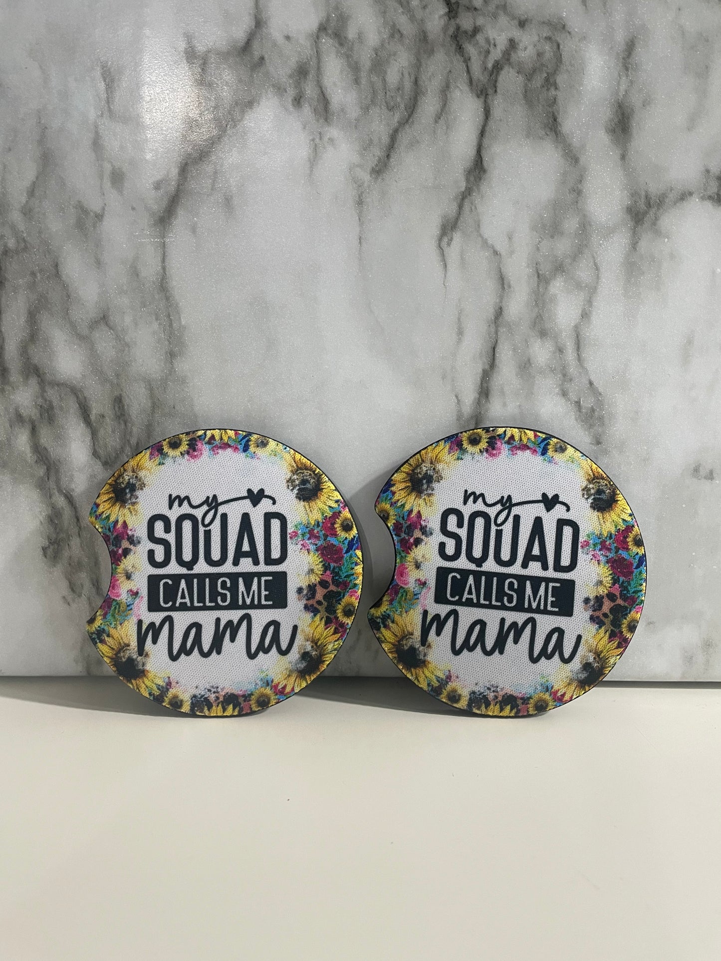 My Squad Calls Me Mama Neoprene Coaster Set