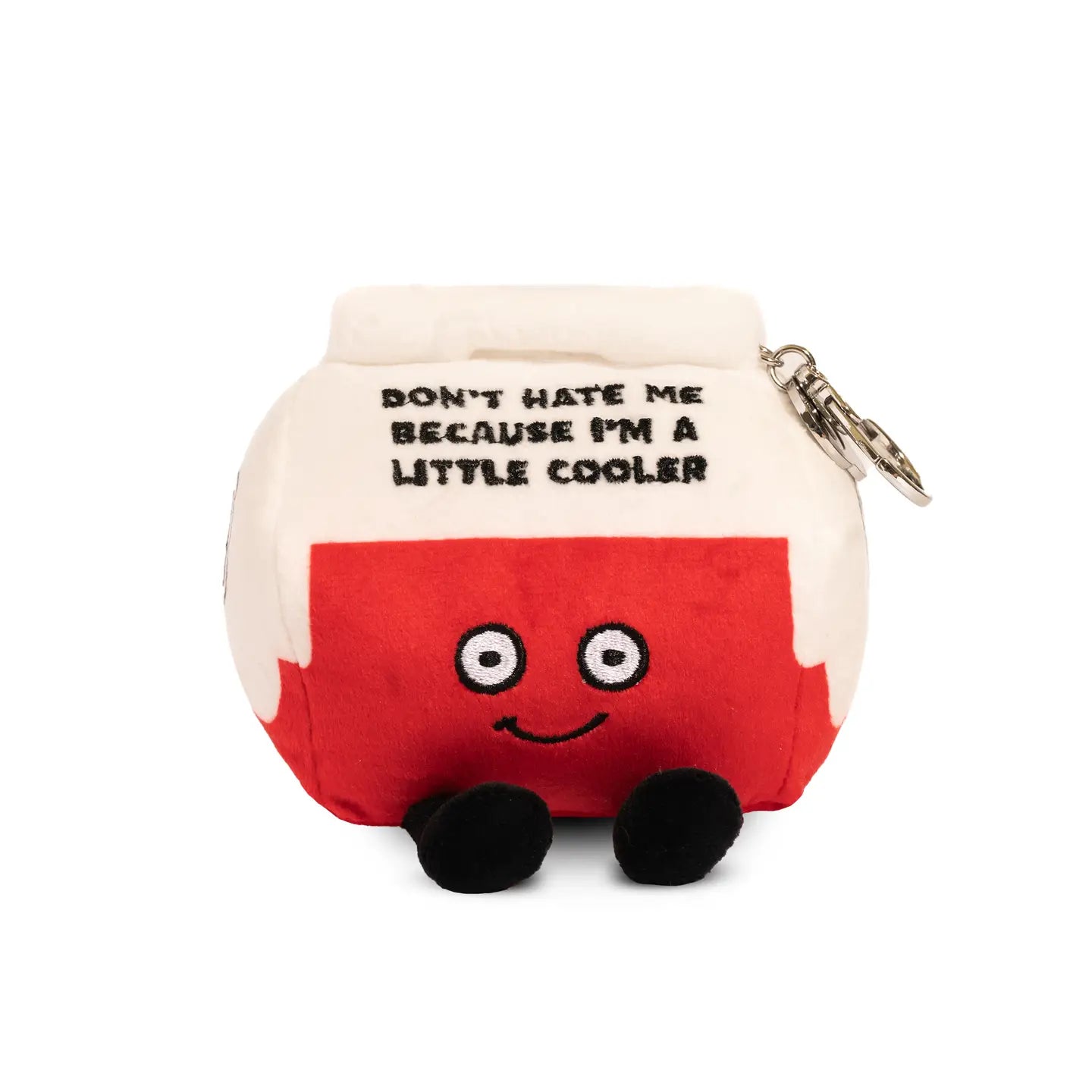 "Don't Hate Me" Cooler Plush Keychain