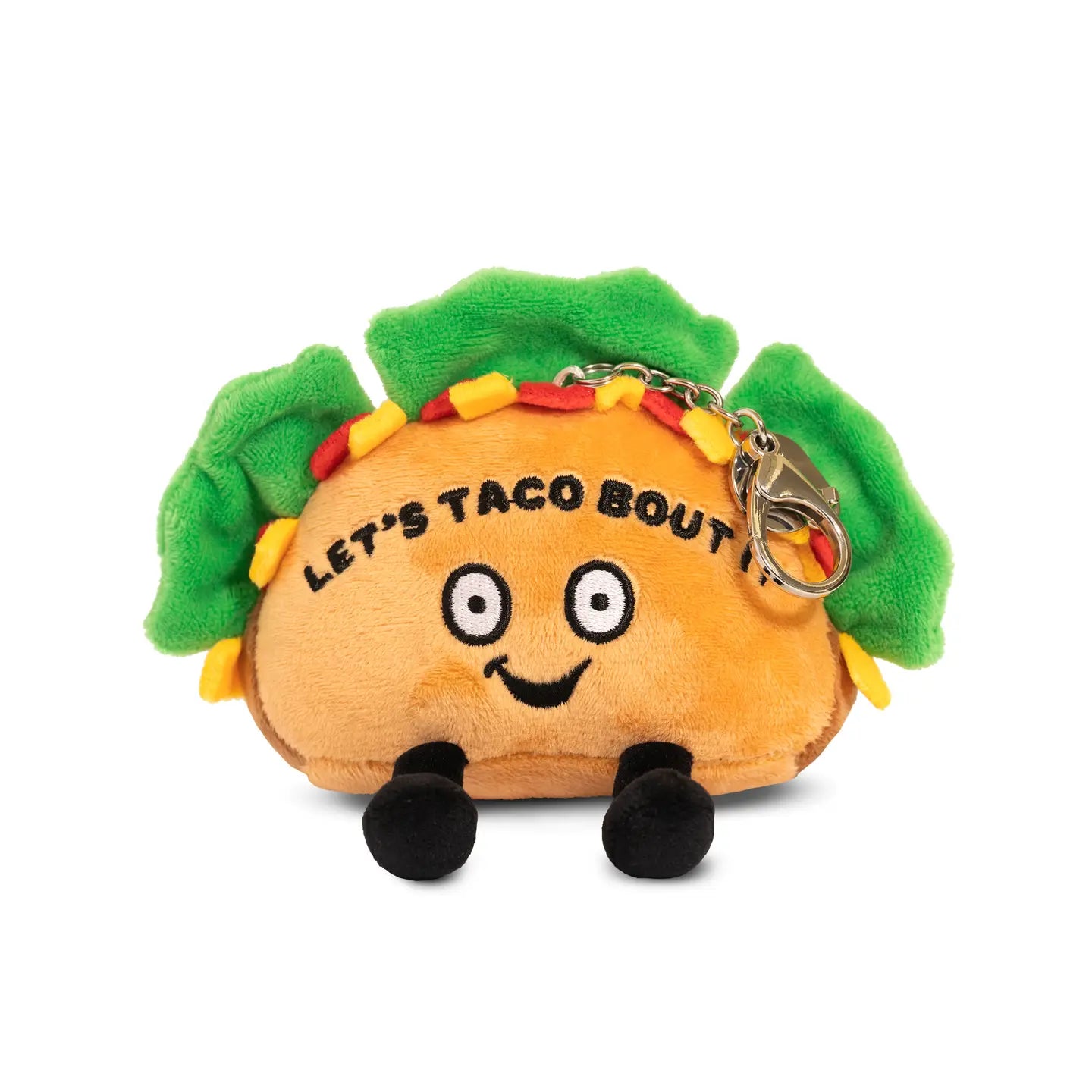 "Let's Taco Bout It" Taco Plush Keychain