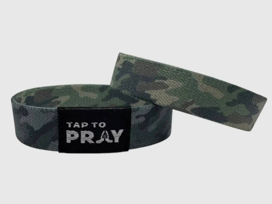 Green / Gray Camo Versible Bracelet