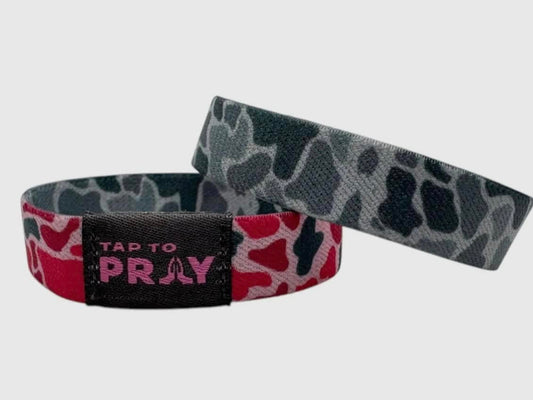 Pink / Grey Animal Print Versible Bracelet