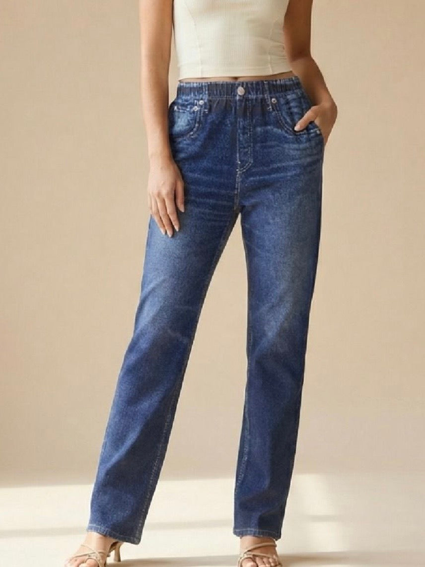Dear Scarlett Dark Wash Slim Zenim