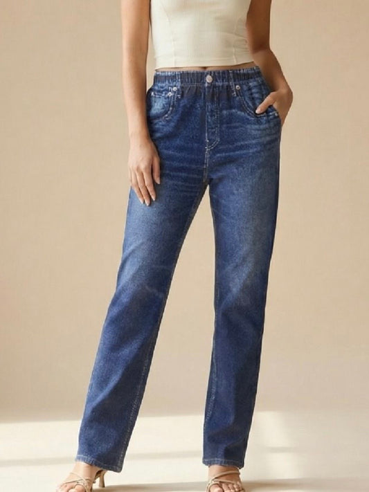 Dear Scarlett Dark Wash Slim Zenim