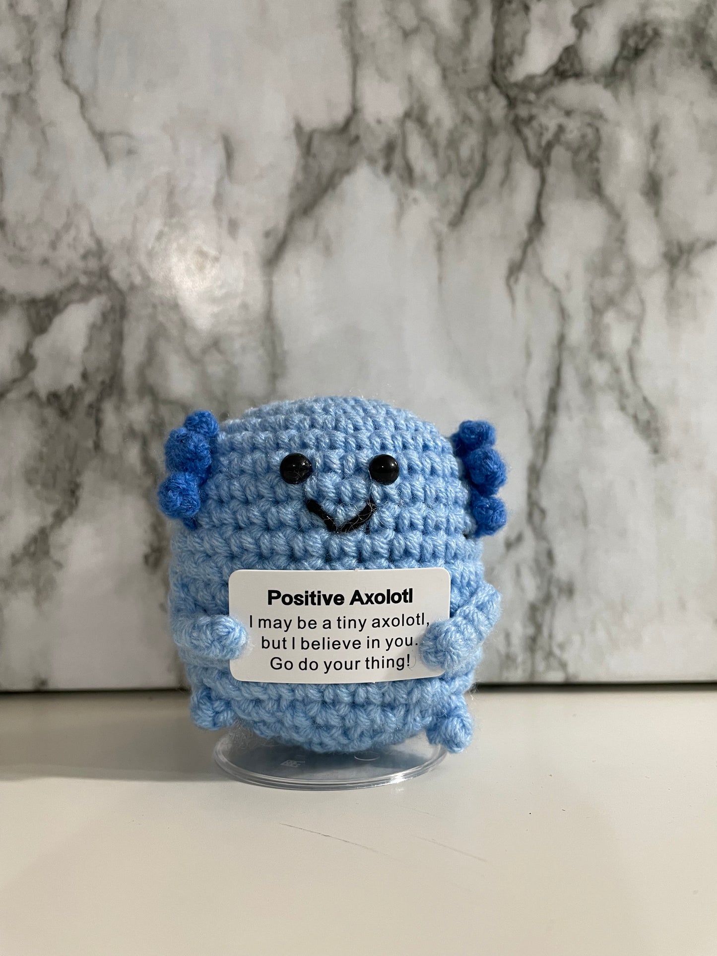 Positive Axolotl- Blue