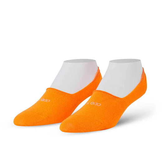 Orange No Show Socks