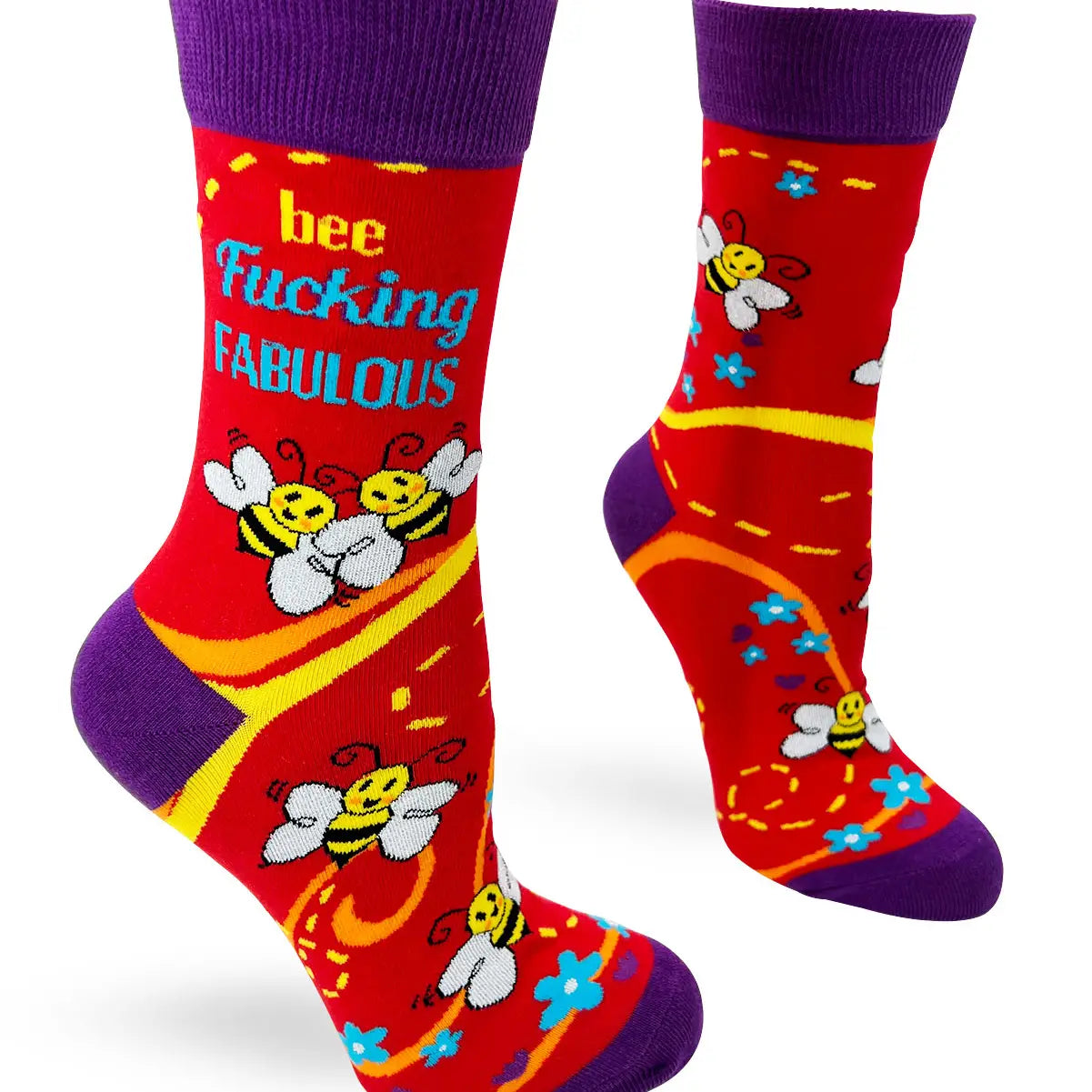 Bee F...King Fabulous Women's Crew Socks