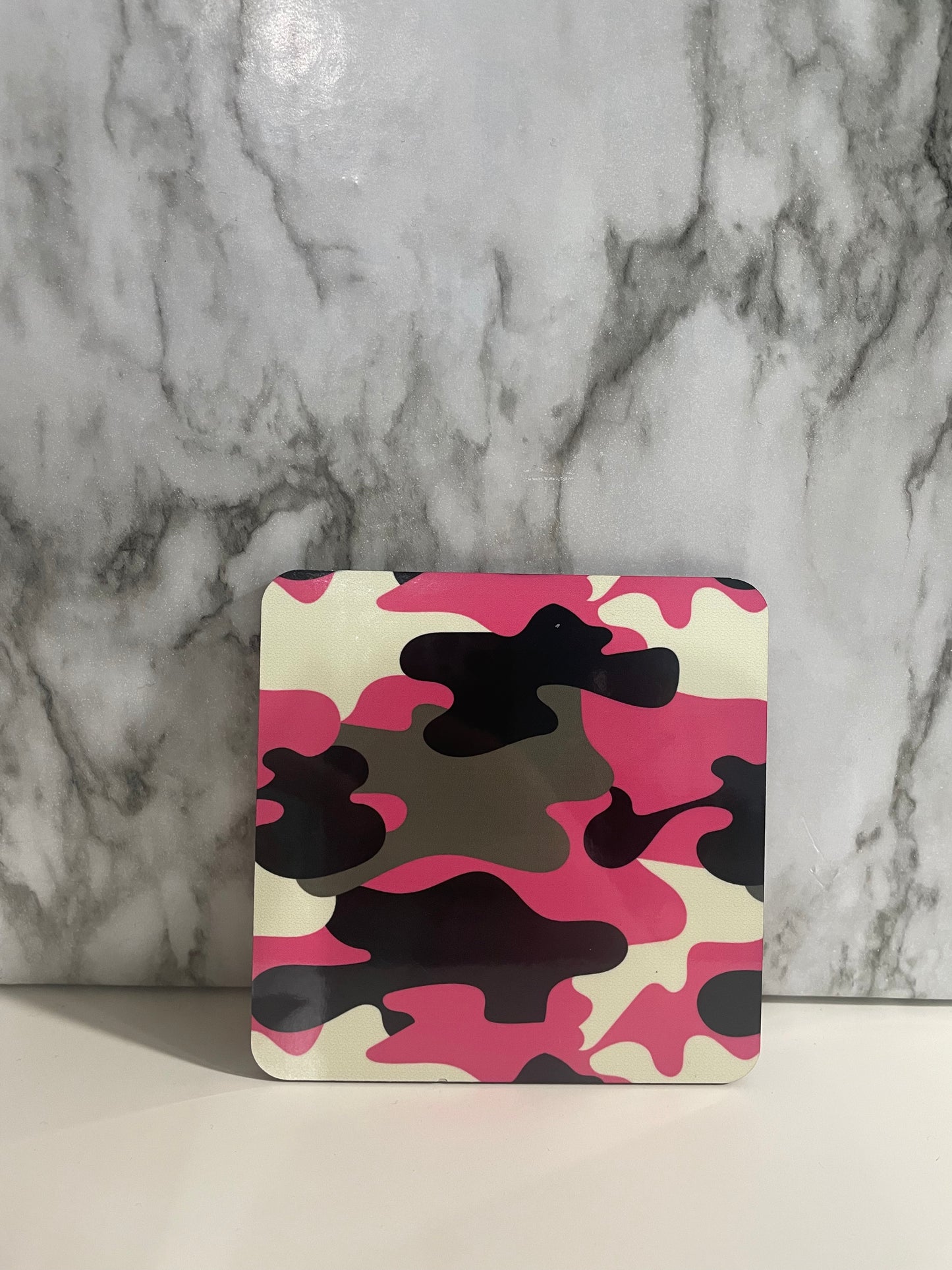 Pink Camo Cork Coaster