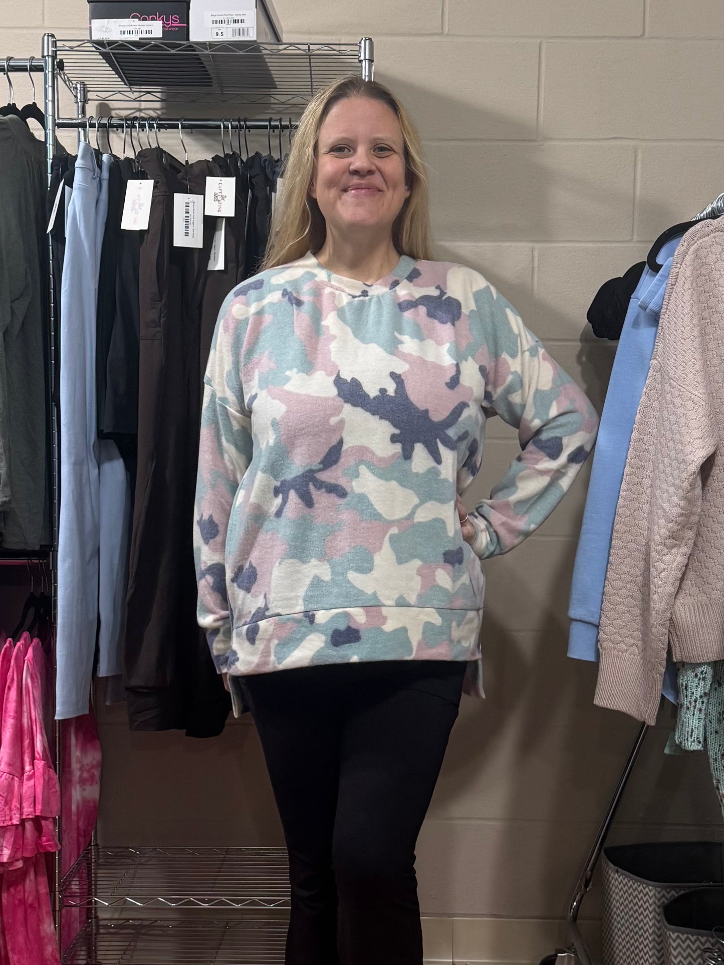 Brushed Camo Top