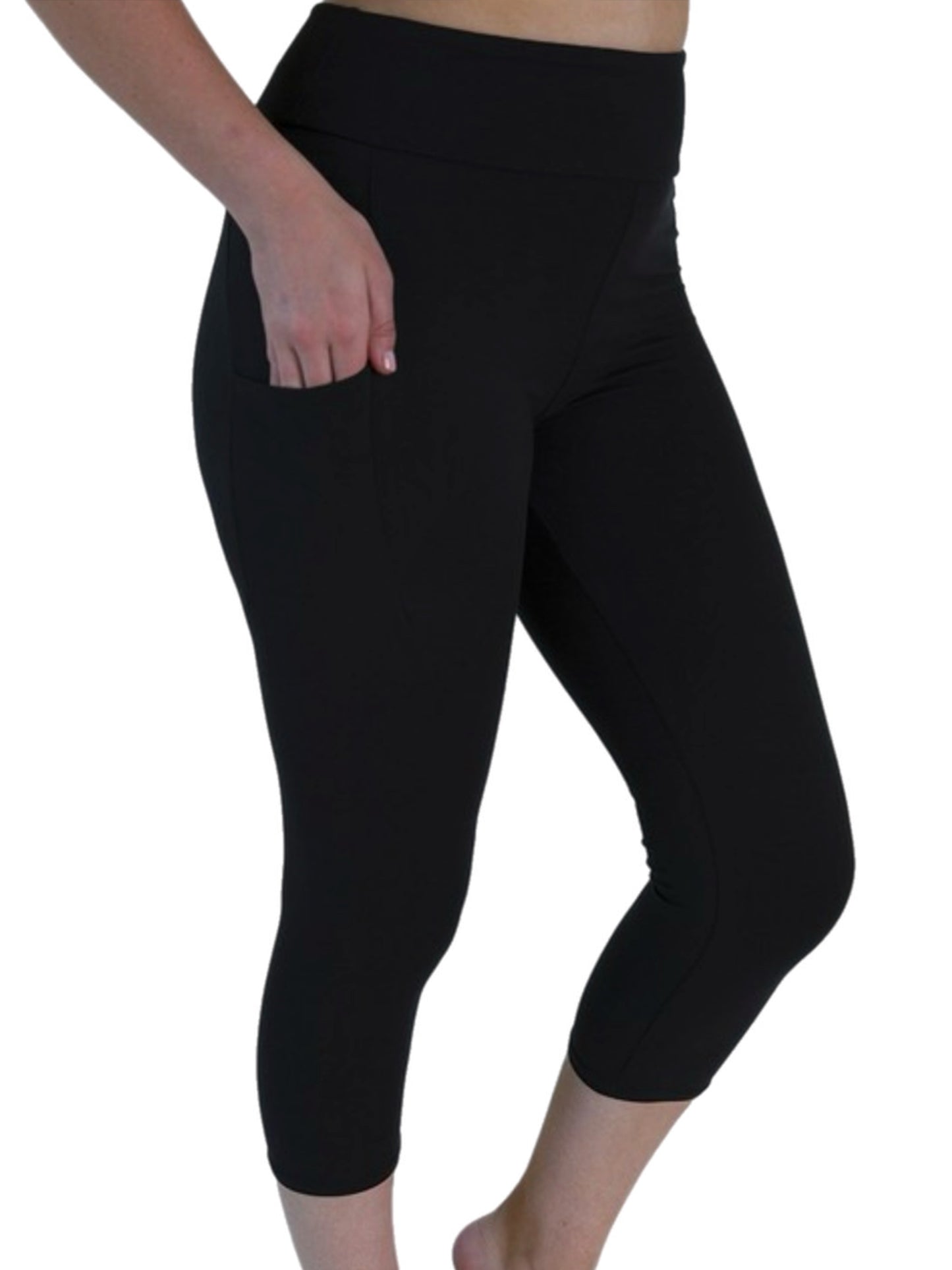 Black Capri Leggings w/ Pockets