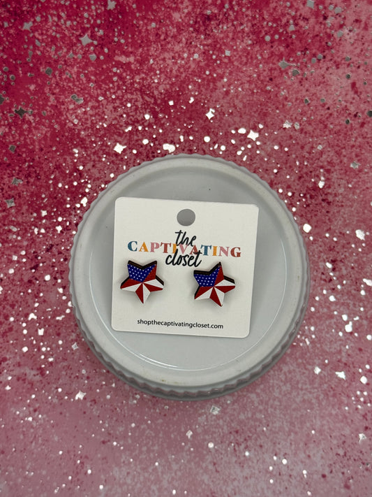 Star Flag Earring