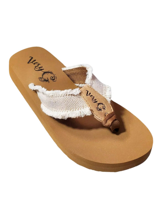 Beige Encore Flip Flops - Gypsy Jazz