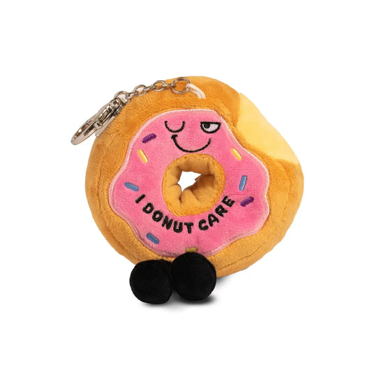 "I Donut Care" Donut Plush Keychain